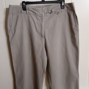 Van Heusen Womens Plus Size high rise stretch Khaki dress Trouser Size 18W